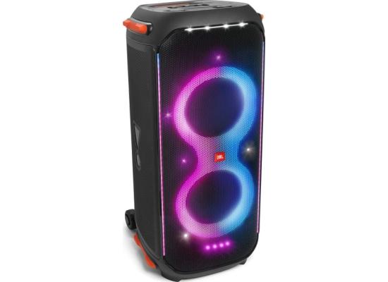 JBL PartyBox 710 Speaker with 800W RMS Powerful Sound, Built in Lights, Splashproof Design, 2 x 8" Woofers and 2 x 2.75" Tweeters, Tuned Bass Reflex Port, IPX4 - Black